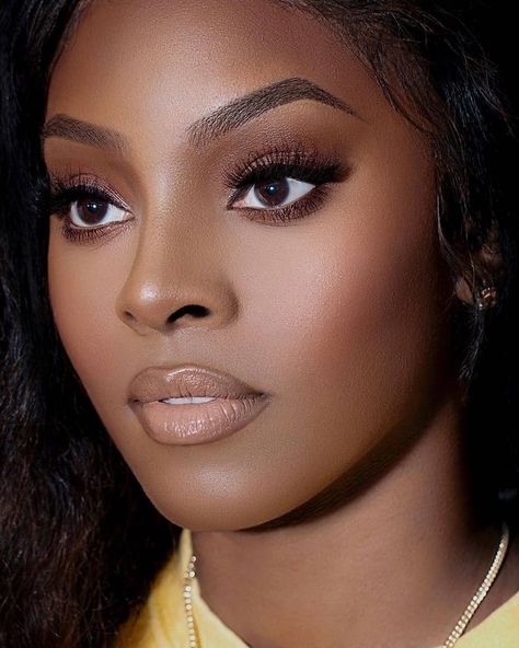 Daytime Glam, Dark Makeup Looks, Wedding Makeup Looks, Evening Makeup, Dark Makeup, Beauty Shoot, Instagram Look, Day Makeup, Makeup For Black Women