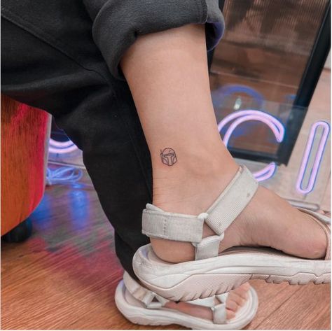 Stormtrooper Tattoo, Minimalist Line Art, Star Wars Tattoo, Little Tattoos, Star Wars Characters, Fine Line, Wedge Espadrille, Tattoo Artist, Tattoo Studio