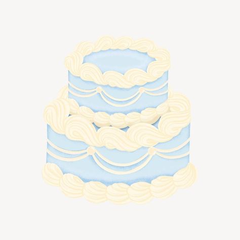 Blue wedding cake, celebration graphic | premium image by rawpixel.com / Aew Birthday Cake Illustration, Blue Wedding Cake, Blue Birthday Cakes, Cake Celebration, Cake Cute, Cake Drawing, Birthday Illustration, Wedding Cakes Blue, Doodles Drawings