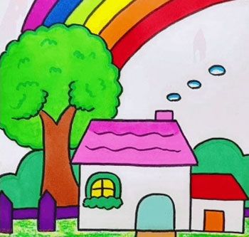 I Am In A Semi-Shut-Down | Good Times Always School Wall Art Ideas, Peraturan Kelas, Scenery Drawing For Kids, Kindergarten Drawing, Rainbow Drawing, Flower Pattern Drawing, Pencil Drawings For Beginners, Hard Decisions