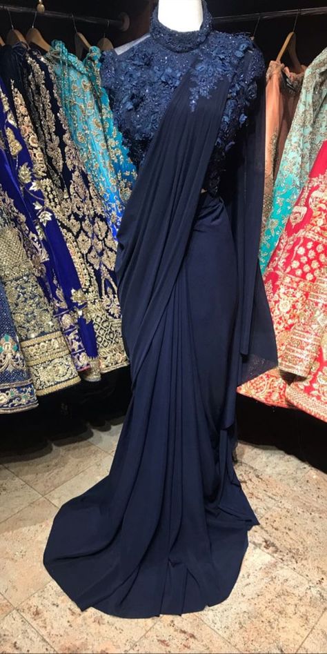 Sarees For Girls, Indian Sari Dress, Sari Design, Fancy Sarees Party Wear, Modern Saree, Sari Dress, Saree Gown, Gaun Fashion, Indian Saree Blouses Designs