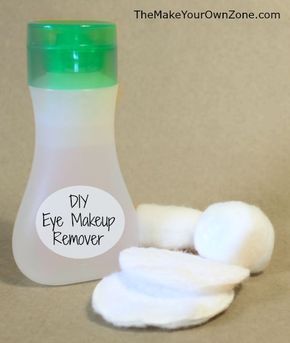 DIY Eye Makeup Remover - make your own eye makeup remover for only pennies per batch! Eye Makeup Remover Diy, Diy Eye Makeup Remover, Diy Eye Makeup, Homemade Eye Makeup Remover, Make Up Guide, Makeup Revolution Palette, Make Up Diy, Diy Makeup Remover, Festival Make Up