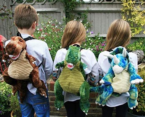 Body Color, Kids Backpacks, Bits And Bobs, T Rex, Super Cute, Backpacks, Green, Blue