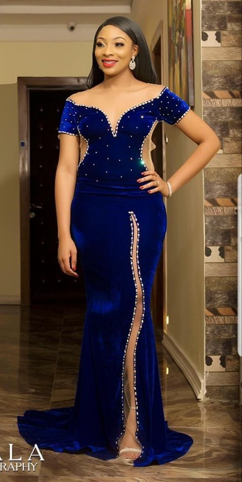 Evening/Dinner Dress Dinner Gowns, Lace Gown Styles, Lace Dress Styles, Gaun Fashion, African Lace Dresses, Prom Dresses Modest, Evening Dress Fashion, فستان سهرة, African Print Fashion Dresses