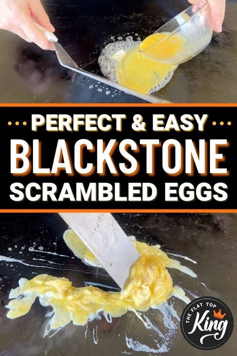 How To Cook Eggs On A Blackstone, Scrambled Eggs On Blackstone Griddle, Blackstone Scrambled Eggs, Blackstone Grill Breakfast, Pancakes On Blackstone Griddle, Eggs On Blackstone Griddle, Blackstone Eggs, Grill Griddle Recipes, Griddle Eggs