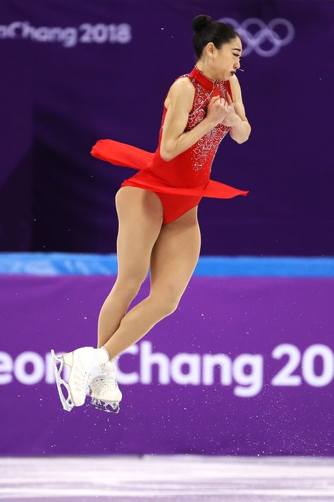 U.S. Skater Mirai Nagasu Lands History-Making Triple Axel at the Olympics: It's 'Herstory' Mirai Nagasu, Triple Axel, Ashley Wagner, Pyeongchang 2018 Winter Olympics, Winter Olympic Games, Sports Figures, The First Americans, Skating Outfits, Winter Sport