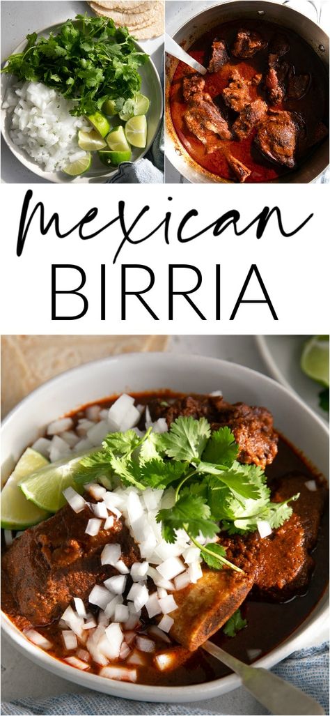 Mexican Birria Recipe, Mexican Birria, Mexican Beef Stew, Beef Birria Recipe, Birria Recipe, Tacos Menu, Beef Birria, Mexican Stew, Barbacoa Recipe