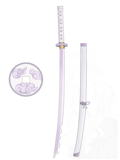 Tactical Swords, Characters Inspiration Drawing, Fantasy Props, Black Cartoon Characters, Anime Accessories, Anime Crafts, Cool Swords, Crystal Figurines, Samurai Swords