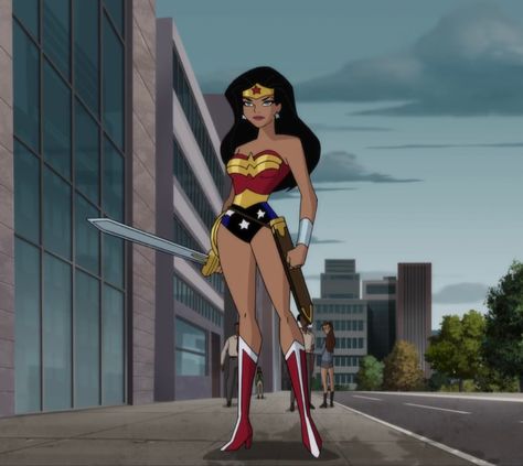 Dcau Wonder Woman, Woman Animation, Wonder Family, Comic Women, Justice League Animated, Young Justice League, Woman Costumes, Dc Animated, Super Princess