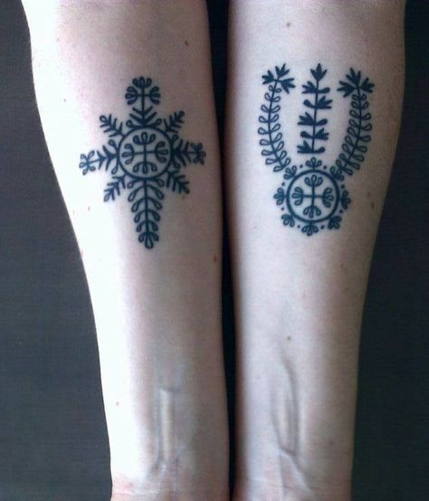 traditional Croatian tattoo Czech Tattoo Symbols, Traditional Slovak Tattoo, Romanian Inspired Tattoos, Traditional Balkan Tattoo, Traditional Croatian Tattoo Meaning, Czech Tattoo, Croatian Tattoo, Historical Tattoos, Slavic Tattoo