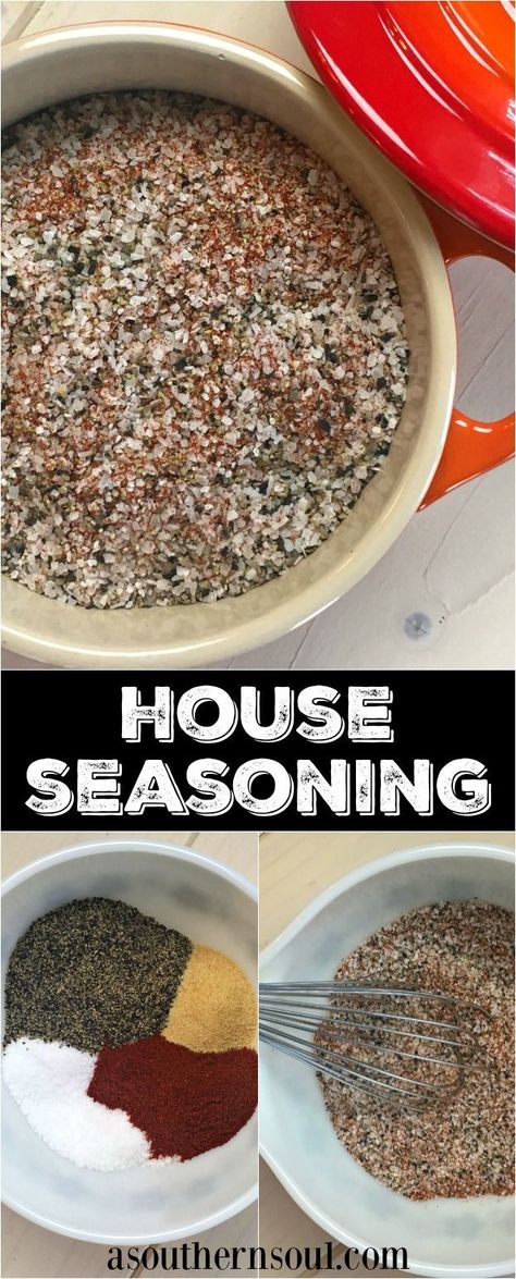 Wake up your recipes with homemade house seasoning that's easy to make! Miss Brown House Seasoning, House Seasoning Recipe, Diy Seasonings, House Seasoning, A Southern Soul, Homemade Dry Mixes, Spice Rubs, Survival Foods, Homemade Seasoning