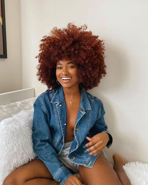 Ashley Masse, Cabello Afro Natural, Curly Fro, Natural Afro, Highlights Curly Hair, Nappy Hair, Ginger Hair Color, Pelo Afro, Dyed Natural Hair