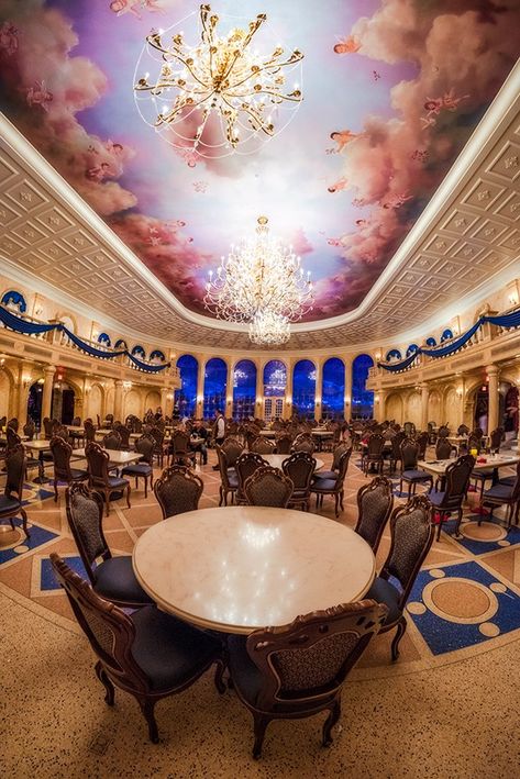 BREAKING NEWS: Walt Disney World's most popular restaurant is about to become Signature Dining! Chateau Disney, Be Our Guest Restaurant, Dining At Disney World, Dine In Theater, Bar Restaurant Design, Architecture Restaurant, Disney Tourist Blog, Disney World Pictures, Disney World Restaurants