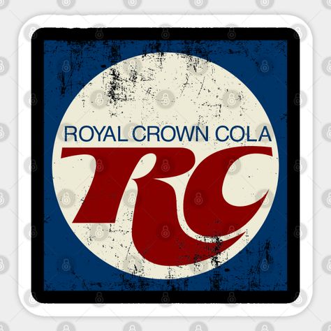 RC Royal Crown Cola Vintage - Rc - Sticker | TeePublic Rc Cola Vintage, North Pole Express, Rc Cola, Vintage Dresser, Vintage Dressers, Model Planes, Crown Royal, Rc Model, North Pole