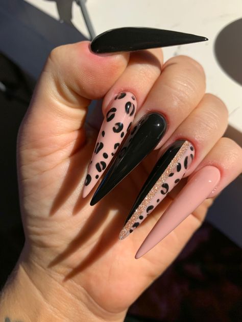 Cheata Nails Acrylic Long, Claw Nails Designs, Beach Nails Art, Cheetah Print Nails, 2023 Nail, Unghie Sfumate, Nails Art Ideas, Vintage Nails, Claw Nails