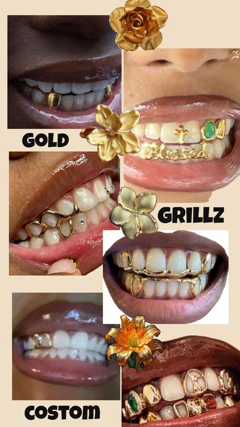 Pretty Teeth, Dental Jewelry, Grillz Teeth, Xoxo Jewelry, Socialite Style, Diamond Teeth, Dope Jewelry Accessories, Tooth Gems, Gold Grillz