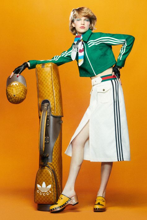 See Every Look From the Adidas x Gucci Collaboration That’s Dropping June 7th | Vogue Gucci Collaboration, Pietro Lombardi, Adidas X Gucci, Mode Rihanna, Retro Sportswear, Adidas Three Stripes, Adidas Tracksuit, Retro Sport, Adidas Trefoil