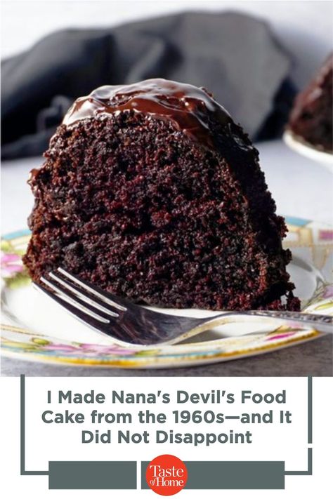 Nanas Devils Food Cake Recipe, Betty Crocker Devils Food Cake Recipe, Devil Chocolate Cake Recipe, Devils Food Cookies, Devil Chocolate Cake, Cooktop Cove, Devil's Food Cake, Devils Food Cake Mix Recipe, Kitchen Tricks