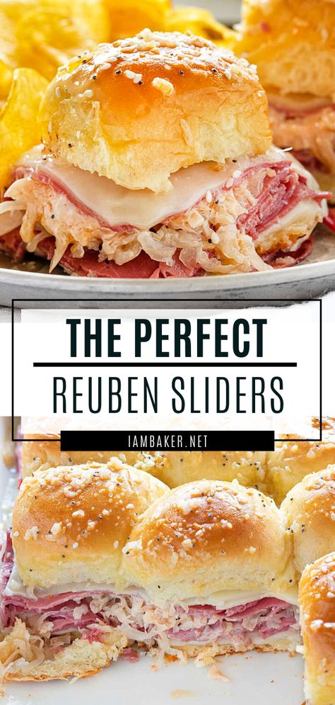 Game Day Finger Foods, Football Party Food Appetizers, Reuben Sliders, Hawaiian Dinner, Super Bowl Food Easy, Easy Super Bowl, Bowl Party Food, Russian Dressing, Appetizer Meatballs