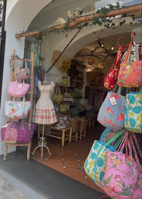 positano, italy, handmade bags, dresses, study abroad, summer aesthetic, shop, shopping, 2023 Cb Positano, Positano, Upcycle Clothes, Colorful Fashion, Slow Fashion, Small Business, Quick Saves, Color, Clothes