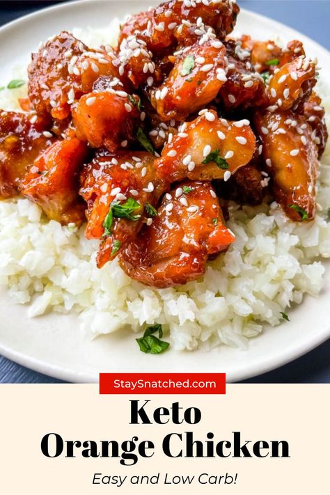 Orange Chicken Video, Chinese Chicken Thigh Recipes, Low Carb Orange Chicken, Orange Marmalade Chicken, Air Fryer Orange Chicken, Orange Sesame Chicken, Paleo Orange Chicken, Keto Chinese Food, Juicy Chicken Thighs