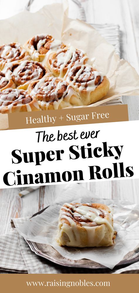 Organic Cinnamon Rolls, Raw Cinnamon Rolls, Healthier Cinnamon Rolls, Cinnamon Rolls Healthy, Sugar Free Cinnamon Rolls, No Sugar Desserts, Healthy Cinnamon Rolls, Sugar Free Breakfast, Healthy Muffin