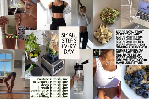 Gym Aesthetic Desktop Wallpaper, Workout Collage Wallpaper, Motivation Screen Wallpaper, Gym Laptop Wallpaper, Gym Desktop Wallpaper, Healthy Visionboard, Manifestations Wallpapers, Workout Vision Board, Desktop Aesthetic