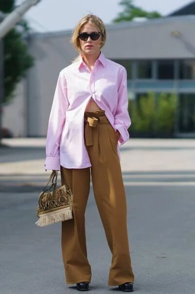 Oversized Blouse Outfit, Oversized Button Down Shirt Outfit, Annabel Rosendahl, How To Style Oversized Shirt, Boyfriend Shirt Outfits, Pink Shirt Outfit, Button Down Outfit, Blouse Outfit Casual, Oversized Shirt Outfit