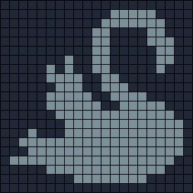 Deer Pixel Art Grid, Swan Alpha Pattern, Deftones Crochet Grid, Sun And Moon Alpha Pattern, Angel Alpha Pattern, Crochet Grid Patterns Charts, Album Pixel Art, Star Alpha Pattern, Movie Pixel Art