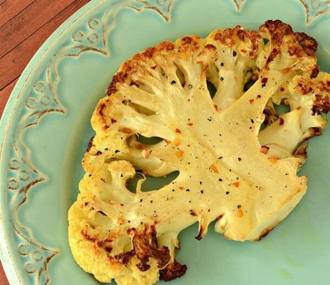 6 Ways to Cook With Cranberries | Walmart Cauliflower Steaks Recipes, Roasted Cauliflower Steaks, Oven Roasted Cauliflower, Cauliflower Steaks, Vegetarian Main Dishes, Food Trends, Veggie Dishes, Roasted Cauliflower, Steak Recipes