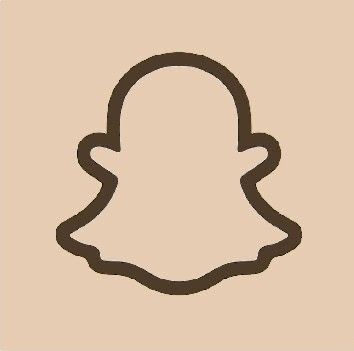 Khaki App Icons, App Icon Brown, Snapchat App Icon, Snapchat App, Vintage App, Brown Icons, Beige Icons, Shortcut Icon, App Store Icon