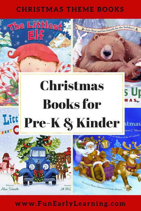 Favorite Christmas Books for Preschool and Kindergarten! Fun reading book list for children learning all about Christmas and winter. #Christmasl #booklist #funearlylearning Christmas Story Books For Preschool, Christmas Books Preschool, Christmas Books For Toddlers, Sneezy The Snowman, Books For Preschool, Best Christmas Books, Literacy Activities Preschool, Literacy Activities Kindergarten, Christmas Preschool