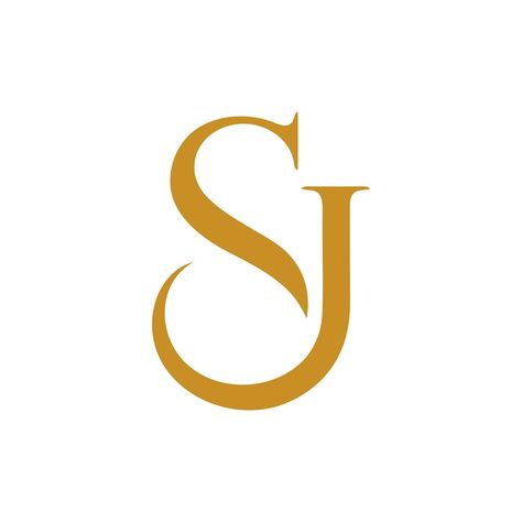 Luxury sj logo | Premium Vector #Freepik #vector #fashion-logo #elegant-logo #professional-logo #luxury-logo Cutout Drawings, S Logo Design Ideas, Sj Logo Design, Logo With S, Sp Monogram, S Monogram Logo, Sj Logo, Js Logo, Wedding Initials Logo