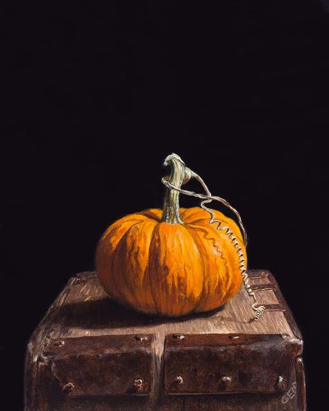 Still Life | GAYLE MADEIRA Foto Still Life, Pumpkin Photography, Pumpkin Oil, Vintage Halloween Art, Pumpkin Canvas, Juicy Orange, Still Life Fruit, Art Tools Drawing, Still Life Oil Painting