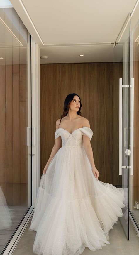 Gathered Tulle Wedding Dress, Droopy Sleeves Wedding Dress, Romantic Off The Shoulder Wedding Dress Tulle, Aline Wedding Dress With Sleeves Off The Shoulder, Tulle Off The Shoulder Dress, Tulle Puffy Sleeve Wedding Dress, Off The Shoulder Wedding Dress Tulle Sleeves, Tulle Puff Sleeve Wedding Dress, Tulle Off Shoulder Wedding Dress