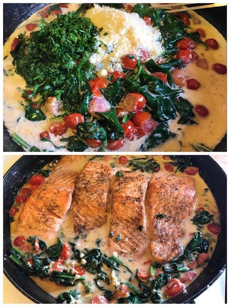 Tuscan Butter, Tuscan Salmon Recipe, Easy Salmon Recipe, Tuscan Salmon, Butter Salmon, Easy Salmon Recipes, Easy Salmon, Salmon Recipe, Filipino Recipes