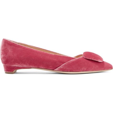 Rupert Sanderson Aga velvet point-toe flats (3,125 CNY) ❤ liked on Polyvore featuring shoes, flats, pink, pink velvet shoes, velvet flat shoes, velvet flats, pink slip on shoes and flat pumps Pink Velvet Shoes, Pink Flat Shoes, Rupert Sanderson Shoes, Velvet Flats, Velvet Shoes, Pink Flats, Pointy Toe Flats, Pink Shade, Shoes Pink