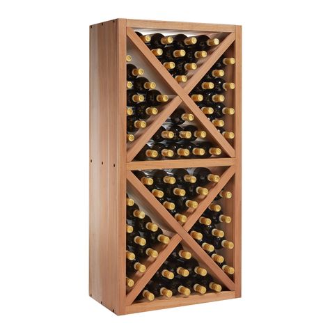 Diy Wine Rack Projects, Wine Ideas, Home Wine Cellars, Diy Wine Rack, Dark Walnut Stain, Wine Collection, Diy Wine, Wine Enthusiast, Wine Racks