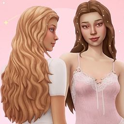 Long, wavy hair + flower accessory 51.0K Downloads | Create a Sim Sims 4 Strawberry Blonde Hair Cc, Miiko Cc Sims 4, Sims 4 Flower Hair Accessory, Sims 4 Wavy Hair Cc, Ts4 Hair, Cc Clothes, Sims 5, Strawberry Blonde Hair, Best Mods