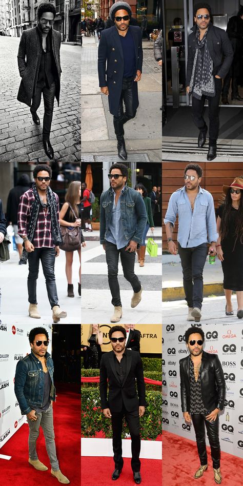 Rocker Outfit, Brandon Flowers, Mark Ronson, Style Lookbook, Men With Street Style, Mens Fashion Edgy, Rocker Style, Lenny Kravitz, Latest Mens Fashion