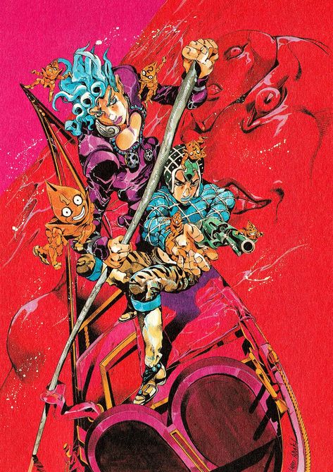 Giogio's Bizarre Adventure, Jojo Art, Arte Ninja, Jojo Parts, Adventure Art, Jojo's Bizarre Adventure Anime, Jojo Anime, Wow Art, Anime Wall Art