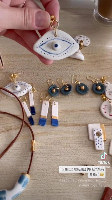 OKO | Handmade Jewellery & Art 🐚🧿 on Instagram: "Getting ready for the market in @abbotsfordconvent on Saturday, June 24th. 👁️🙆🏻‍♀️ @platform.exhibitions —————————— #porcelainjewellery . . . . . . . . . . . . . . . . . . . . . . . . . . . . . #ceramicart #porcelain #porcelainjewelry #clayart #melbourneceramics #etsyjewelryshop #evileyejewelry #evileye #melbournejewellery #australiangalleries #australiangallery #evileyejewellery #australianartgallery #artandcraftmelbourne #melbournemarkets # Melbourne Markets, Ceramic Bracelet, Jewellery Art, Porcelain Jewelry, Australian Art, Evil Eye Jewelry, Handmade Jewellery, Handmade Artisan, Clay Art