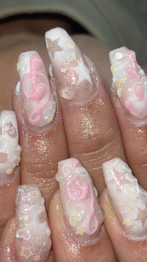 sucre freestyle | biab mani 🎼🎀🪽 🎵#nails #nailsmelb #nailstokyo #harajuku #pointcook | Instagram Mani Nails, Art Book, Nail Inspo, Harajuku, Nail Art, Hand Painted, Instagram Photos, Photo And Video, Instagram Photo