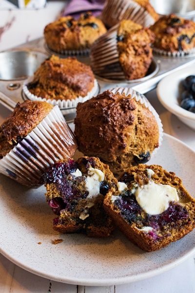 Wheat Germ Muffins, Wheat Germ Recipes, Baby Meals, Healthy Blueberry, Wheat Germ, Yogurt Recipes, Healthy Muffins, Breakfast Snacks, Lunch Snacks