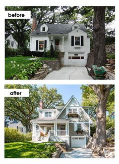 A broad driveway dead-ending at a street-facing garage dominated this painfully shy Insane Architecture, Expanded Cape, Dormer Ideas, Building Forms, House Flips, Interesting Homes, Siding Ideas, Coastal Inspiration, White Siding