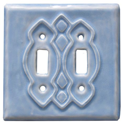 Moroccan Double Toggle Ceramic Art Light Switch Cover Plate Vintage Light Switch Covers, Ceramic Light Switch, Vintage Light Switches, Home Switch, Clock Gears, Aqua Stone, Bee Honeycomb, Toggle Light Switch, Art Light