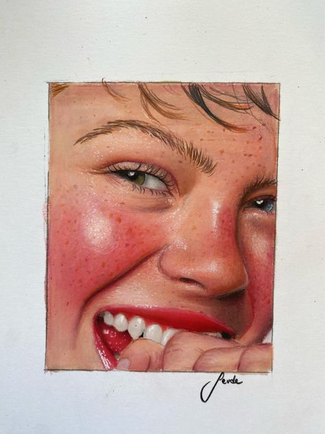 Colourful Self Portraits, Aesthetic Colour Pencil Art, Pencil Colour Sketches Portraits, Colour Drawing Ideas, Pencil Colour Sketches, Realistic Colored Pencil Drawings, Colour Pencils Drawing, Color Pencil Portrait, Pencil Crayon Art