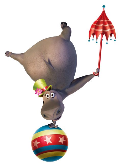 Madagascar Circus, Backgrounds For Ipad, Hippo Pictures, Madagascar Party, Hippo Art, Circus Background, Ipad Desktop, Wanted Movie, Carnival Magic