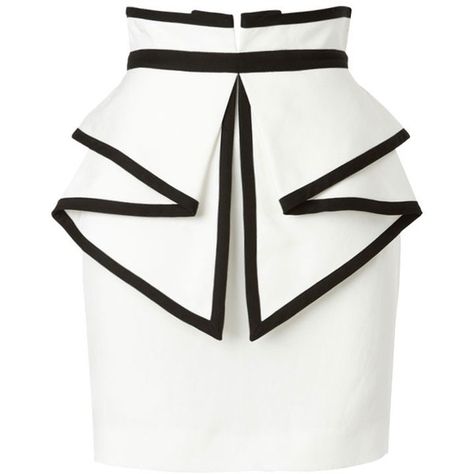 Sass & Bide To Laugh Out Loud Tailored Skirt With Peplum Detail ($350) ❤ liked on Polyvore Mode Monochrome, Foldover Skirt, Ivory Skirt, Tailored Skirt, Peplum Skirt, White Mini Skirt, Vintage Mode, Laugh Out Loud, To Laugh