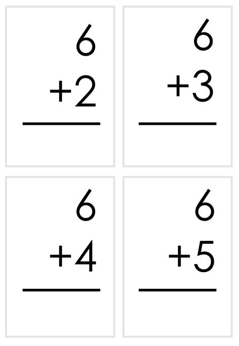 Basic Addition Flash Cards Number Addition flash cards Kindergarten Flash Cards, Addition Flashcards, Math Flash Cards, Multiplication Flashcards, Basic Addition, Study Cards, Mathematics Worksheets, Math Fact Fluency, Teaching Plan